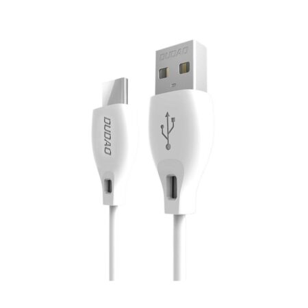 Cablu de Date & Incarcare Dudao pentru iPhone, 2.1 Amperi, 2 metri, Alb