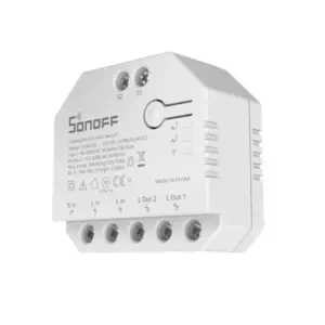 Releu inteligent Sonoff Dual R3, Wireless, 2 canale, Alb