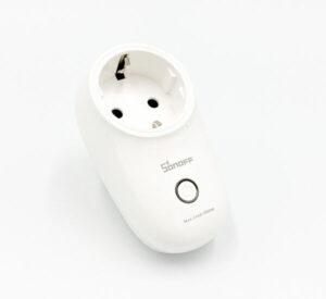 Priza inteligenta, Sonoff, Wi-Fi, 16A, 4000W, compatibil cu Android/iOS, alb