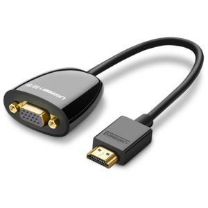 Adaptor HDMI la VGA, Ugreen, MM105, Fara audio, Negru