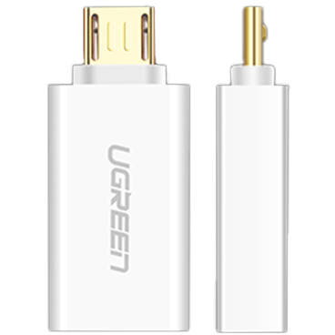 Adaptor Ugreen micro USB la USB 2.0 OTG white (US195)