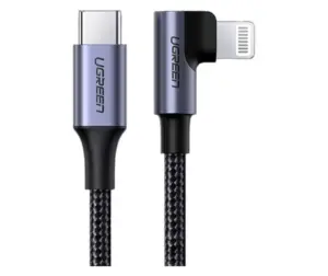 Cablu pentru incarcare si transfer de date UGREEN Elbow US305, USB Type-C/Lightning