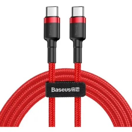 Cablu de date Baseus, CATKLF-H09, USB Type-C Pd, 2 m, Rosu