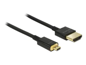Cablu video UGREEN HD127 Micro HDMI tata - HDMI tata, 4K, 3D, 2m, Negru