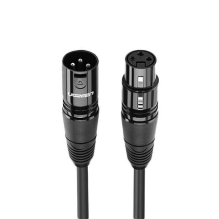 Cablu XLR mama la XLR tata, UGREEN, 2m, Negru