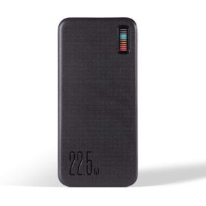 Baterie externa Joyroom QP194 Dazzling Series, afisaj LED in patru culori, 2 porturi USB si un port USB C, 10000mAh, 22,5W, Negru