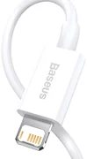 Cablu Date si Incarcare Baseus tip USB la Lightning Superior, 2 m, 2.4A, CALYS-C02, Alb