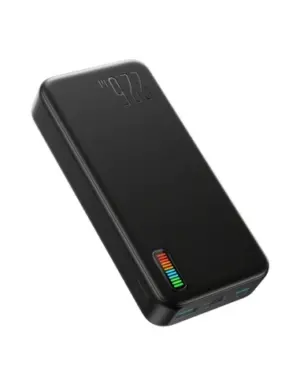 Baterie externa Joyroom QP195 Dazzling Series, 20000mAh, 22,5W, functie de incarcare rapida, 2 porturi USB si 1 port USB C, afisaj LED, Negru