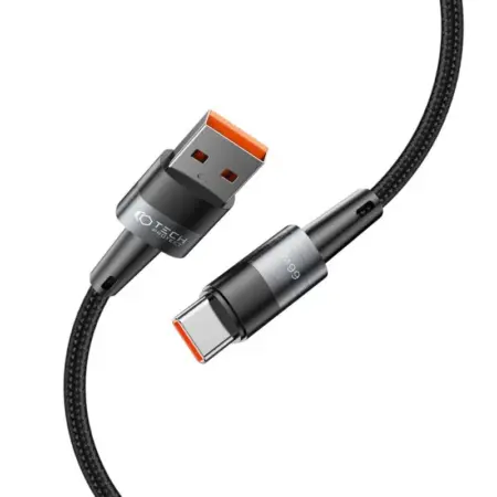 Cablu incarcare/transfer TECH-PROTECT UltraBoost USB/USB-C 50cm, 66W, 6A, Gri