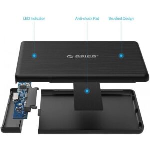 Rack Orico 2189U3, compatibil HDD/SSD 2.5" SATA, USB 3.0, Negru