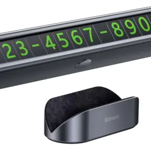 Suport de masina pentru afisarea numarului de telefon, Baseus, Negru