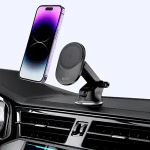 SUPORT AUTO TECH-PROTECT V1 MAGNETIC 2 IN 1, COMPATIBIL MAGSAFE, DASHBOARD/AIR VENT MOUNT, 15W, CABLU USB-C 1M INCLUS, NEGRU