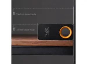 Telemetru cu laser HOTO, Bluetooth, Afisaj OLED, 30 m, 73 x 33.2 mm, Negru/Portocaliu