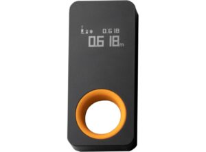 Telemetru cu laser HOTO, Bluetooth, Afisaj OLED, 30 m, 73 x 33.2 mm, Negru/Portocaliu