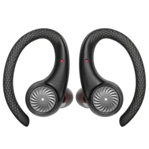 Casti Audio Wireless Stereo Earbuds, Over Ear, Waterproof, Bluetooth 5.2, Control Touch, 65 ore, Piscina, Biker, Sport Extrem, Gym, Jogging, Tribit Move Budes H1 - Black
