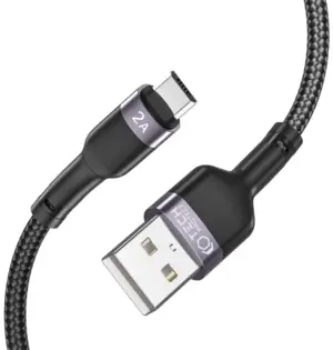 Cablu pentru incarcare si transfer de date TECH-PROTECT UltraBoost, USB/Micro-USB, 2.4A, 25cm, Negru