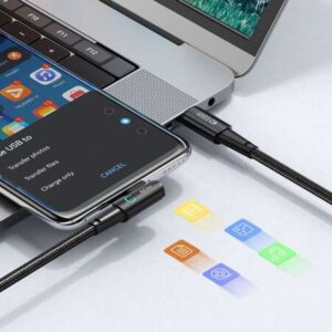 Cablu pentru incarcare si transfer de date TECH-PROTECT UltraBoost L, 2x USB Type-C, PD 60W, 6A, 1m, Gri