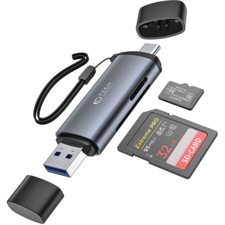 Card reader TECH-PROTECT UltraBoost, micro SD / SD, conectori USB