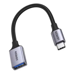 Adaptor Otg Ugreen USB-C tata Usb-A mama, 5Gb/S 0.15 m, Negru