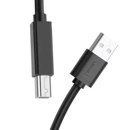 Cablu de imprimanta USB 2.0 A-B UGREEN US122 activ, 10m (negru)