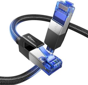 Cablu Ethernet RJ45 UGREEN NW153 Cat 8 F/FTP Braid 1,5 m (negru)