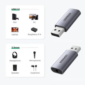 Adaptor USB la Jack 3.5mm
