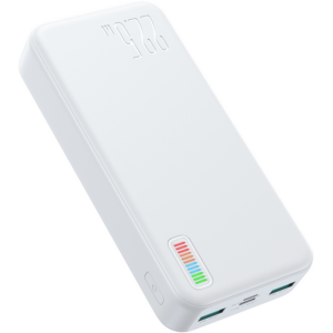 Powerbank, Joyroom, 20000mAh, USB-C +Lightning, Alb