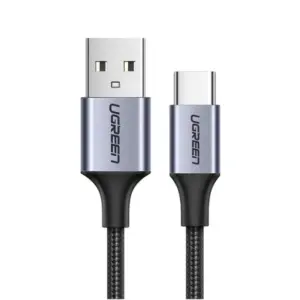 Cablu incarcare/date US288 Ugreen, Fast Charging, USB la USB Type-C 3A, 3m, Gri