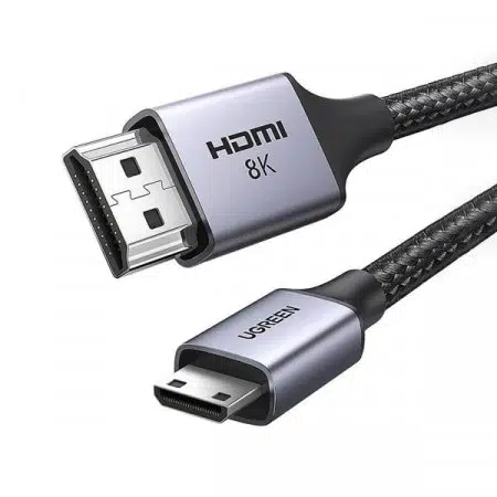 Cablu Micro HDMI-HDMI 8K, UGREEAN, 48 Gbps, 1 m, Gri/Negru