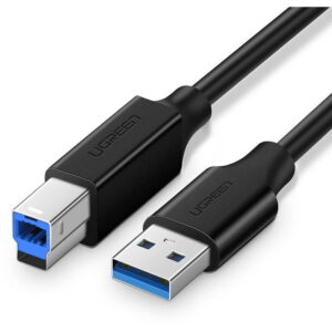 Cablu imprimanta USB 3.0 AB, UGREEN, 1m, Negru