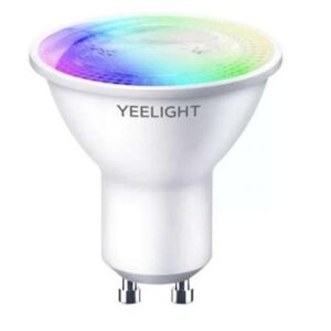Becul Yeelight LED GU10 Smart Bulb W1 Multicolor aduce magia luminii in casa ta. Creeaza de fiecare data o atmosfera memorabila cu ajutorul celor peste 16 milioane de culori pe care ti le pune la dispozitie Yeelight LED GU10 Smart Bulb W1 Multicolor. Indiferent ca esti in mijlocul unei intalniri romantice, petreci impreuna cu prietenii sau te joci pe calculator becul Yeelight LED GU10 Smart Bulb W1 Multicolor ofera de fiecare data lumina potrivita care iti permite sa te bucuri la maximum de fiecare moment. Becul Yeelight LED GU10 Smart Bulb W1 Multicolor poate deveni un element important in orice casa smart. Este compatibil cu Google Assistant, Samsung SmartThings si Amazon Alexa astfel ca poate fi controlat cu vocea, iar daca vrei il poti sincroniza cu muzica ori cu jocurile favorite. Pentru ca suporta platformele de jocuri Razer Chroma si Overwolf, astfel incat sa poti seta iluminarea la ritmul jocului; efectele de iluminare vor fi declansate de diferite evenimente din joc. In plus, ai optiunea de a alege culoarea luminii ori de a regla luminozitatea si temperatura de culoare direct din aplicatia Yeelight. Iar daca vrei, il poti asocia cu mai multe becuri si sa le controlezi pe toate odata. Yeelight LED GU10 Smart Bulb W1 Multicolor are un unghi de distributie a luminii de 36°, astfel incat vei putea monta mai multe becuri pentru a ilumina pe deplin o zona anume sau in intreaga casa. Bec Yeelight LED GU10 Smart Bulb W1 Multicolor - Cacteristici: - Posibilitatea gruparii mai multor becuri; - Sincronizare cu muzica si gaming; -16 milioane de culori; - Luminozitate 350 lm; - Temperatura de culoare 2700K - 6500K; - Unghi lumina 36°; - Putere maxima 4.5W si doar 0.4W in modul standby; - CRI Ra80; - Clasa de protectie IP20; - Unghi lumina 36°. Configurare usoara Doar 3 pasi pentru a te bucura de un control inteligent si culori impresionante. 1. Insurubeaza becul 2. Deschide aplicatia mobila si conecteaza becul la reteaua Wi-Fi 3. Conecteaza becul la aplicatie Bucura-te de casa ta inteligenta Hey Google, aprinde lumina! Controleaza becul cu usurinta doar cu vocea. Becul Yeelight LED GU10 Smart Bulb W1Multicolor este compatibil cu asistentii tai vocali preferati Google Assistant, Samsung SmartThings si Amaon Alexa. Control usor prin intermediul aplicatiei mobile Oricand si de Oriunde Intotdeauna la indemana, aplicatia mobila iti usureaza viata si iti permite sa iti afisezi starea de spirit si emotiile: Aprinde si inchide lumina Alege culoarea Regleaza luminozitatea si temperatura Programeaza becul Experienta de joc captivanta Becul Yeelight LED Smart Bulb GU10 W1 Multicolor este ideal pentru cei pasionatii de gaming. Bucura-te de o integrare perfecta cu platformele majore de jocuri, inclusiv Razer Chroma si Overworlf. Efectele de lumina vor fi declansate de evenimentele din timpul jocului. Jocurile tale vor fi si mai spectaculoase de acum! Personalizeaza-ti momentele importante din viata cu ajutorul culorilor impresionante Becul GU10 Multicolor iti permite sa creezi atmosfera potrivita pentru diferite evenimente din viata datorita celor peste 16 milioane de culori disponibile. Indiferent de momentele petrecute cu prietenii la o petrecere, fie ca vrei sa te bucuri de o carte buna in liniste sau ai o intalnire romantica, lumina se va adapta nevoilor tale. Straluceste pe ritmul tau, pe muzica ta Sincronizeaza becul Yeelight GU10 W1 Multicolor cu playlist-ul preferat si lasa-te purtat de jocul luminilor pe ritmul muzicii. Imbunatateste decorurile de petrecere sau de sarbatori cu culori impresionante. Imperecheaza mai multe becuri pentru luminarea intregii case Impreuneaza si controleaza mai multe becuri impreuna pentru efecte de iluminare simultane. Controleaza un grup intreg de becuri pentru lumina sa ajunga in fiecare coltisor din casa. Becul GU10 are un unghi de distributie a luminii de 36°, astfel incat poti monta mai multe becuri in diferite unghiuri pentru a ilumina fiecare colt din camera. Temperatura de culoare dimmabila si reglabila Regleaza lumina la o temperatura sau luminozitate exacta a culorii pentru iti crea propriile scene de iluminare usor si rapid. Ecologic si economic Becul economiseste atat bani, cat si energie: Putere maxima 4.5W Putere in modul standby 0.4W Click aici pentru a descarca fisa cu informatii despre produs. Vezi si: Becuri LED Specificatii CARACTERISTICI TEHNICE Tip Smart Tip bec LED Forma Spot Numar bucati/set 4 Culoare Alb CARACTERISTICI GENERALE Clasa eficienta energetica Clasa F Tensiune alimentare 220 V 240 V Putere 4.5 W Tip soclu GU10 Tip lumina Alb/Color Temperatura culoare 2700 k 6500 k Conectivitate Wireless Flux luminos 350 lm Autonomie 15000 h DIMENSIUNI Diametru 50 mm Inaltime 54 mm Greutate 52 g Brand: Yeelight