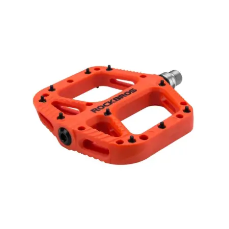 Pedale bicicleta Rockbros Nylon Portocaliu