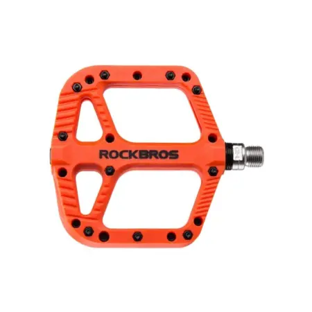 Pedale bicicleta Rockbros Nylon Portocaliu