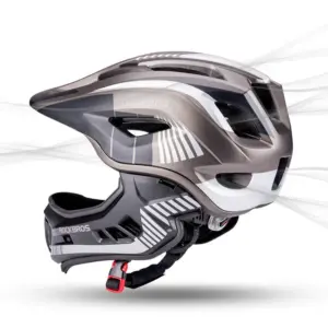 Casca ciclism copii Rockbros argintiu/negru