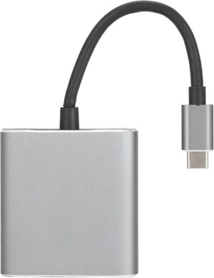Adaptor Type-C la Type-C, Jack 3.5mm - Ugreen (50596) - Grey