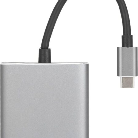 Adaptor Type-C la Type-C, Jack 3.5mm - Ugreen (50596) - Grey