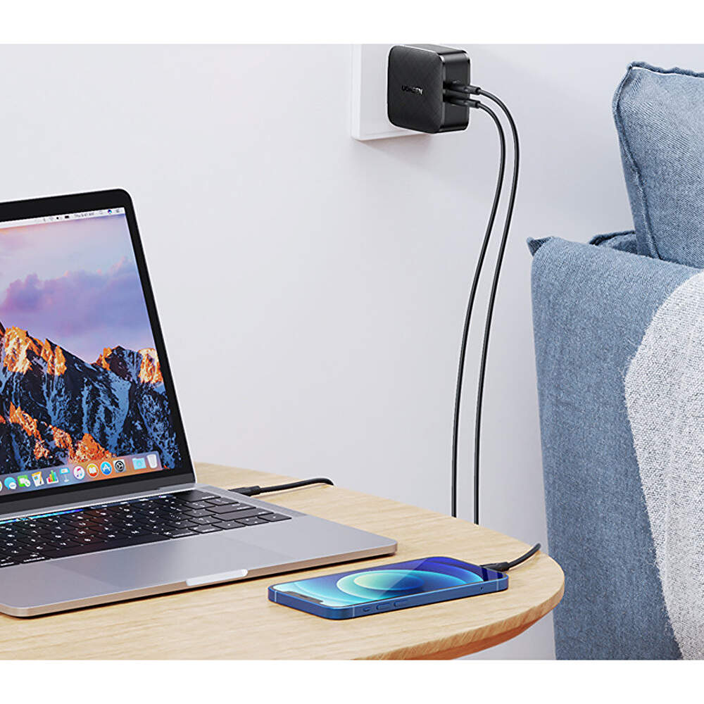 Incarcator priza USB-C 66W, Ugreen 70867, negru