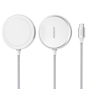 Incarcator fara fir, Ugreen, 15W, compatibil cu Magsafe, Argintiu