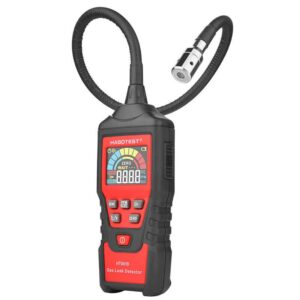 Aparat de masura digital Habotest HT601B, Detector scurgeri gaze, Multimetru, Afisaj LCD, Negru