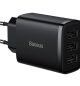 INCARCATOR retea Baseus Compact, Fast Charge 17W, 3 x USB 5V/2.1A, negru CCXJ020101