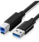 Cablu imprimanta USB 3.0 AB, UGREEN, 1m, Negru